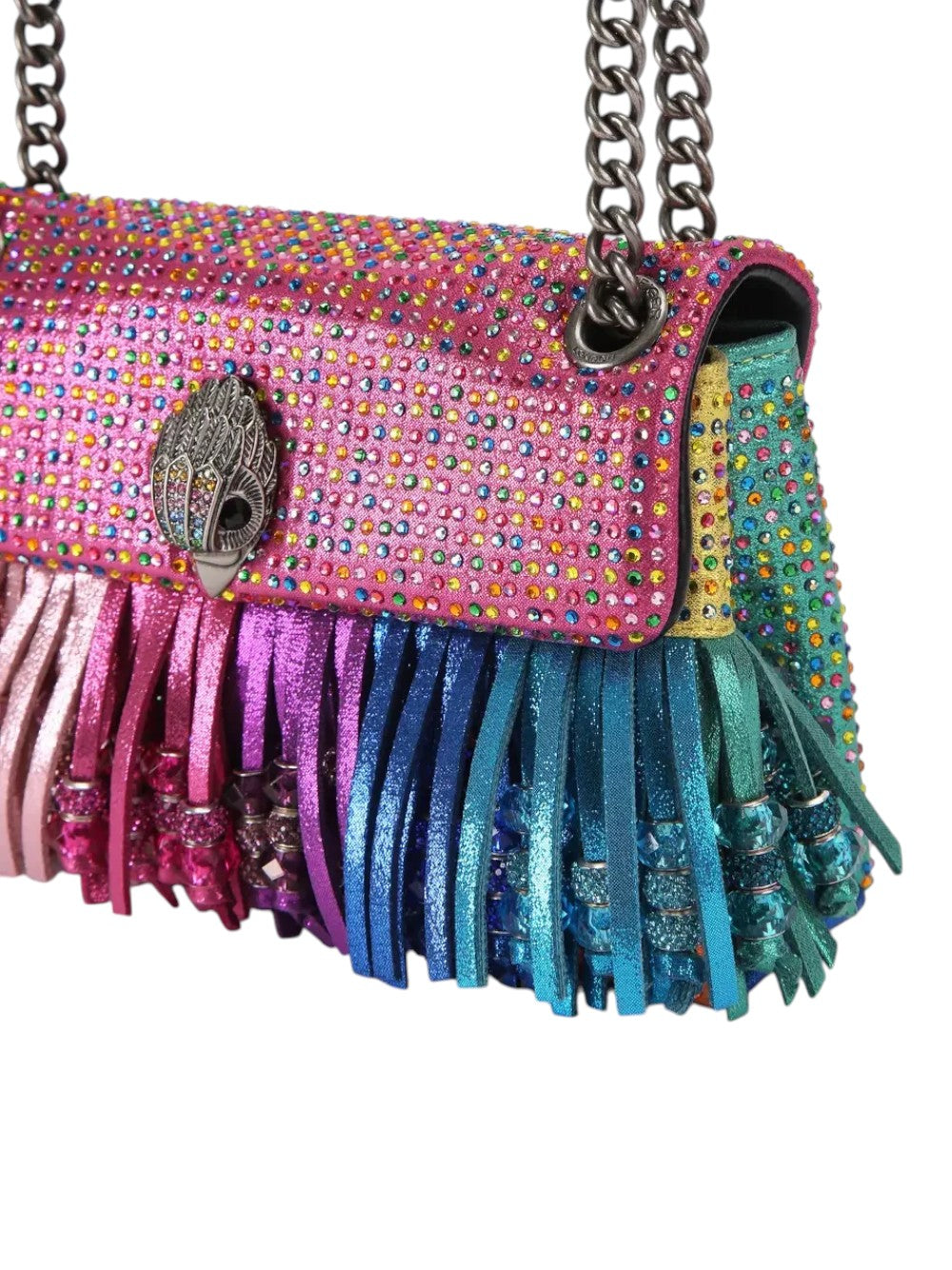 Kurt Geiger Borsa Donna Mini Kensington Fringes-Mult/Other-Fabric 5607169609 69