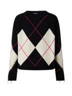 Pinko Maglia Donna BERNA PULL ARGYLE TRAFORATO 107377A3JE ZBF