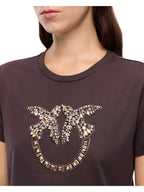 Pinko T-SHIRT Donna QUENTIN T-SHIRT JERSEY RICAMO 100535A3JP L72