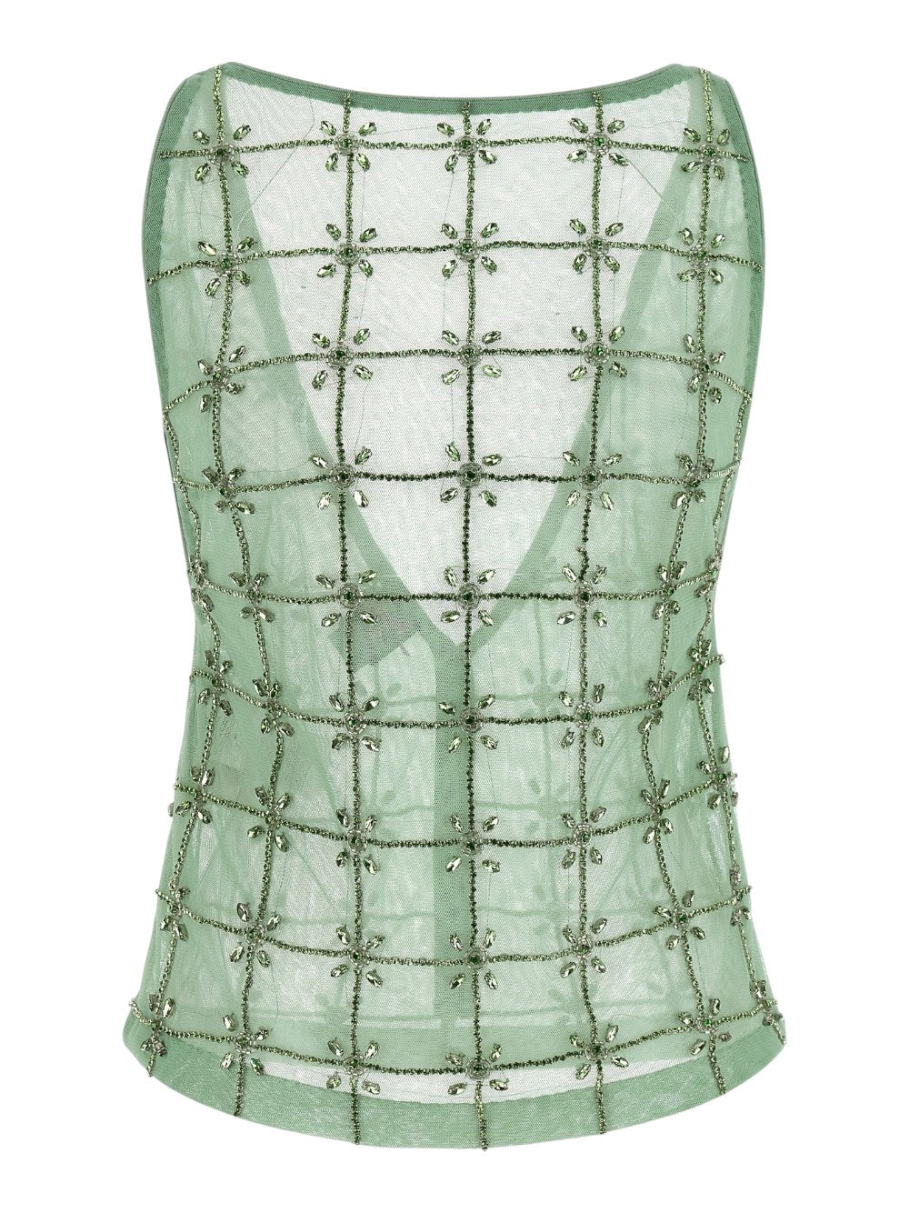 Pinko Top Donna QUANDONG TOP TULLE FULL RICAMO 106437A32BT14
