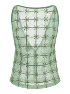 Pinko Top Donna QUANDONG TOP TULLE FULL RICAMO 106437A32BT14