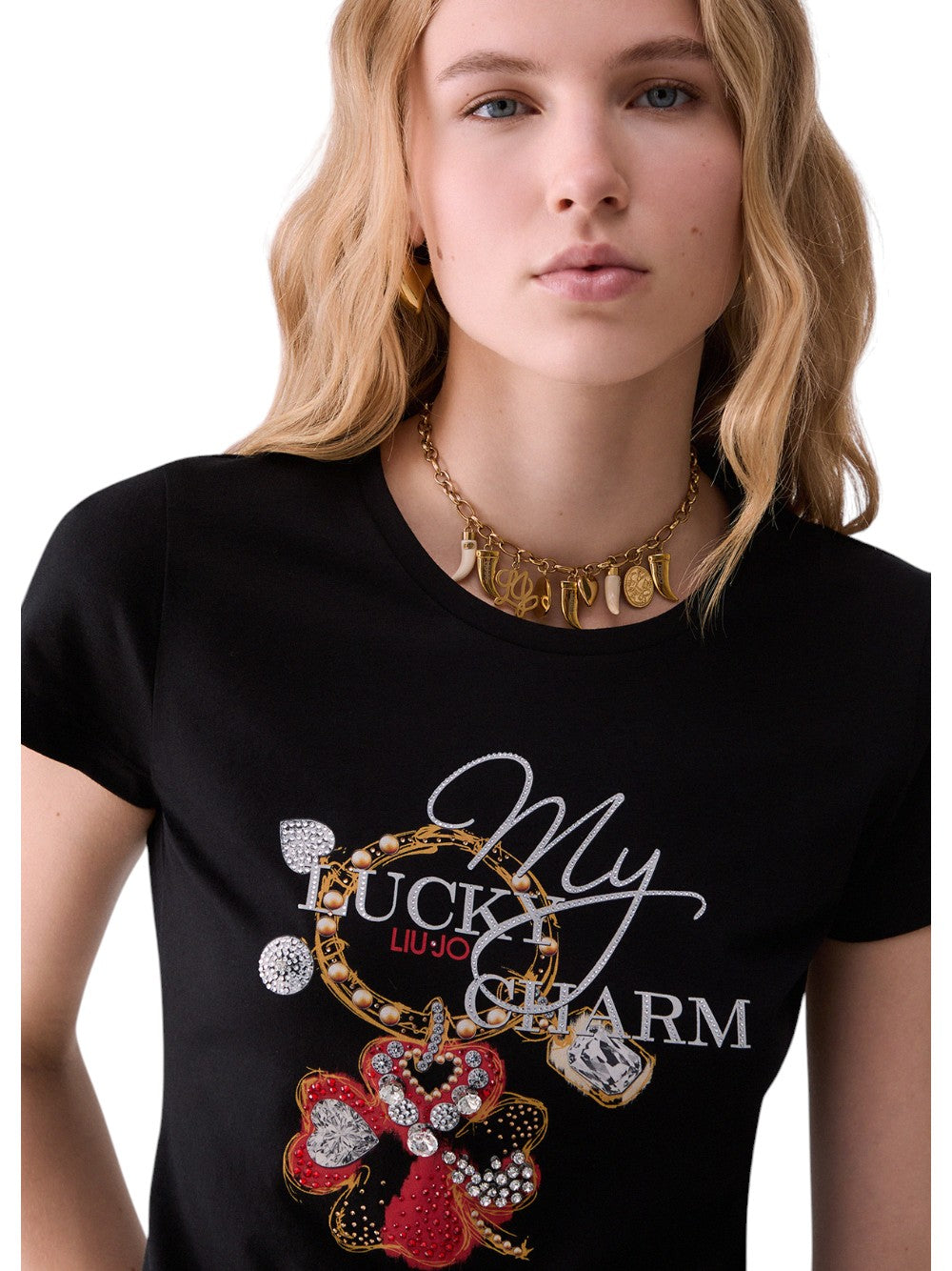 Liu Jo T-SHIRT Donna ECS T-SHIRT SKIndiaNY FIT M/C WF6407JS923 L9545