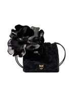 Pinko Borsa Donna POUCH FLOWER FULL STRASS 107678A2WF Z99Y