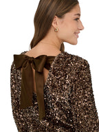 ONLY Maglia Donna ONLCONFIDENCE L/S SEQUIN BOW TOP JRS 15360166