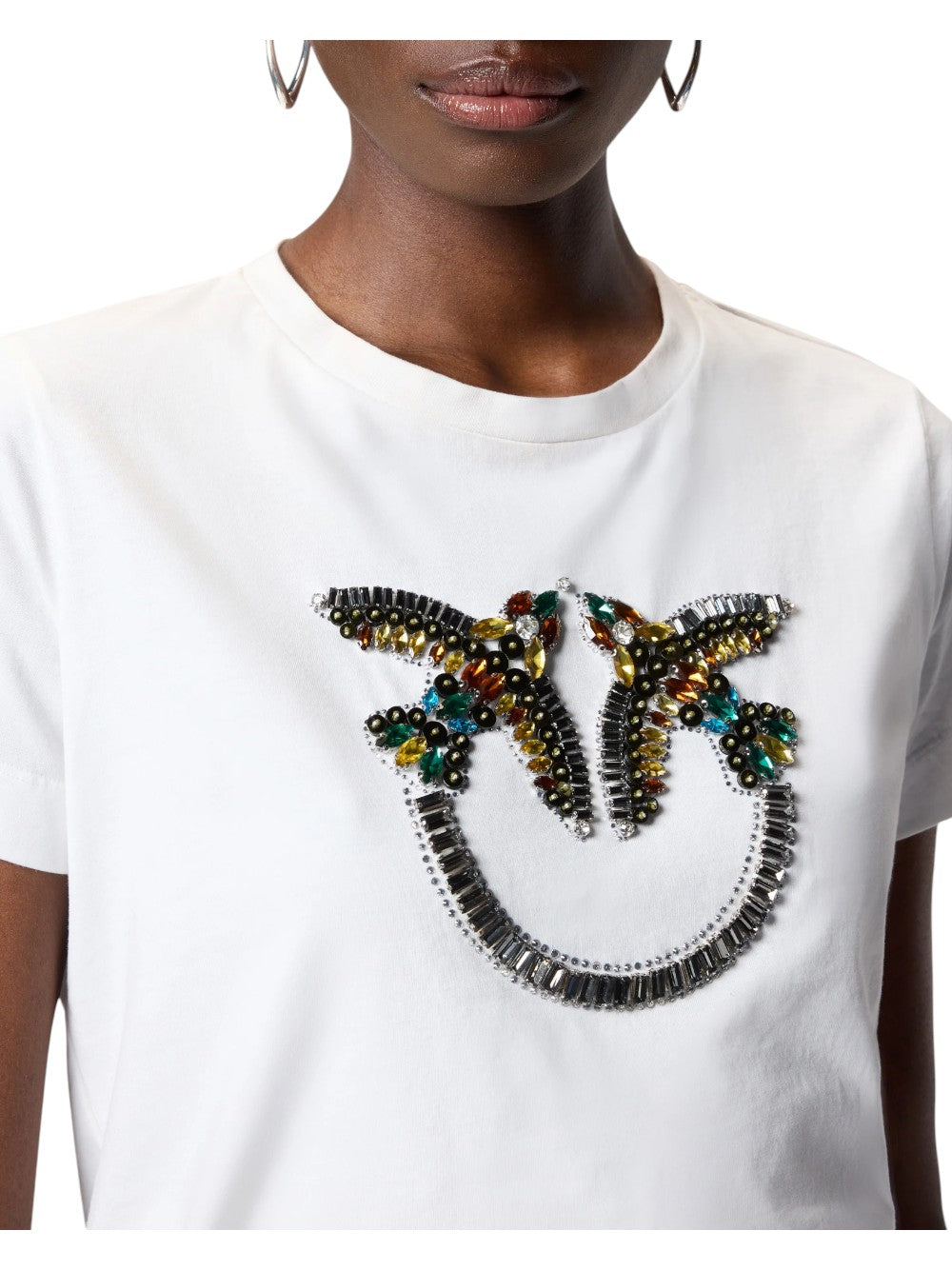 Pinko T-SHIRT Donna QUENTIN T-SHIRT JERSEY RICAMO 100535A33FZ05