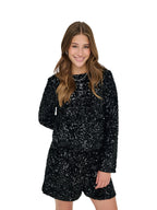 ONLY Maglia Donna ONLCONFIDENCE L/S SEQUIN BOW TOP JRS 15360166