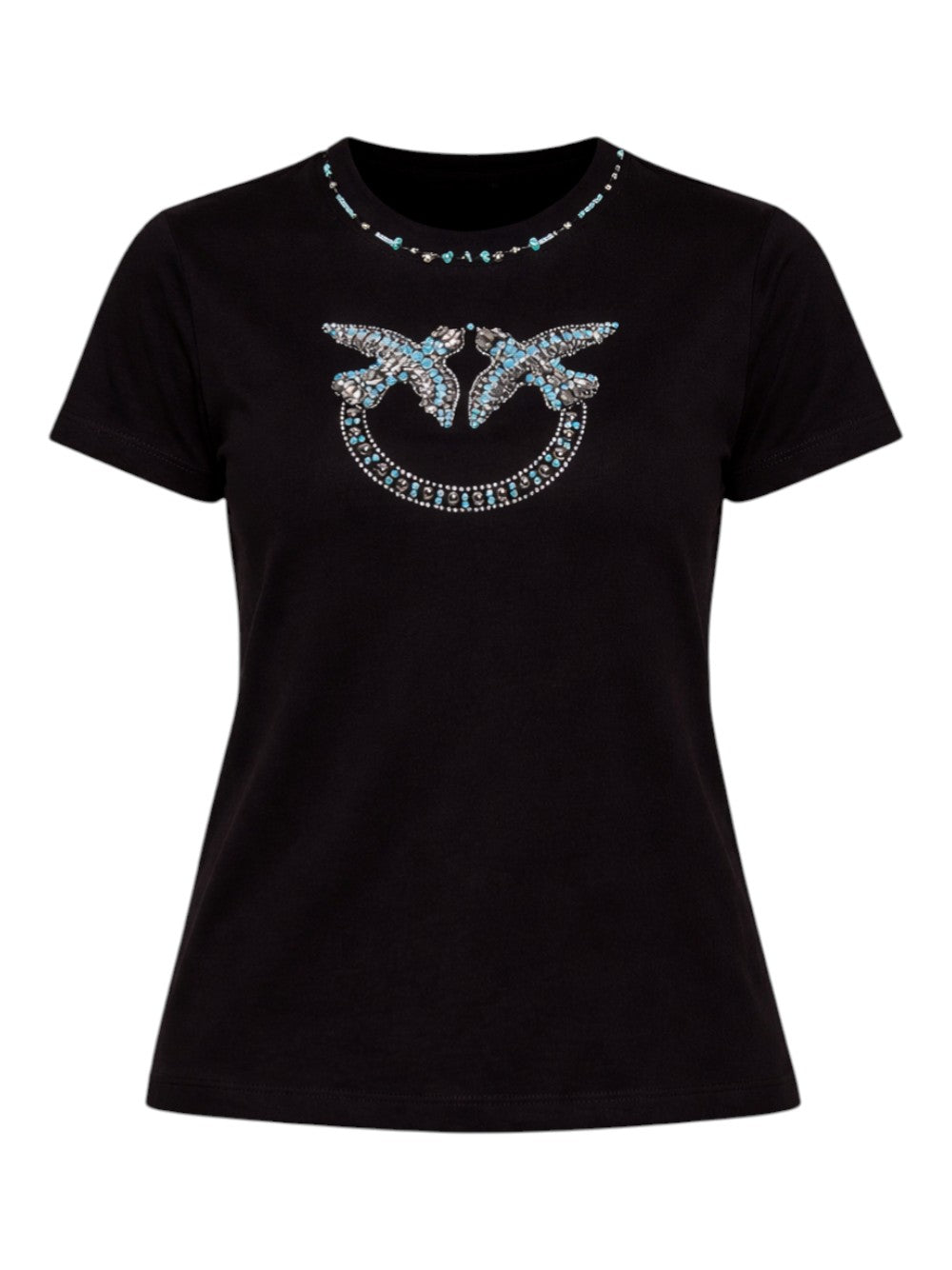Pinko Top Donna FIDENZA T-SHIRT JERSEY LOGO RI 107094A3C7ZE2