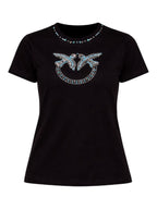 Pinko Top Donna FIDENZA T-SHIRT JERSEY LOGO RI 107094A3C7ZE2