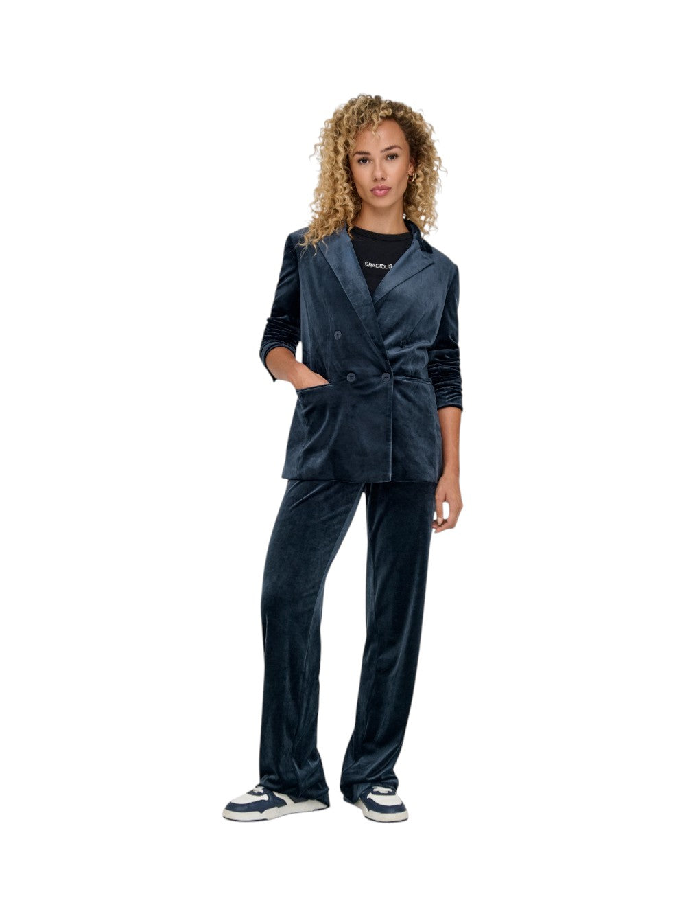 ONLY Pantalone Donna ONLKAYLE-ELSY STRAIGHT VELVET PANT TLR 15335852