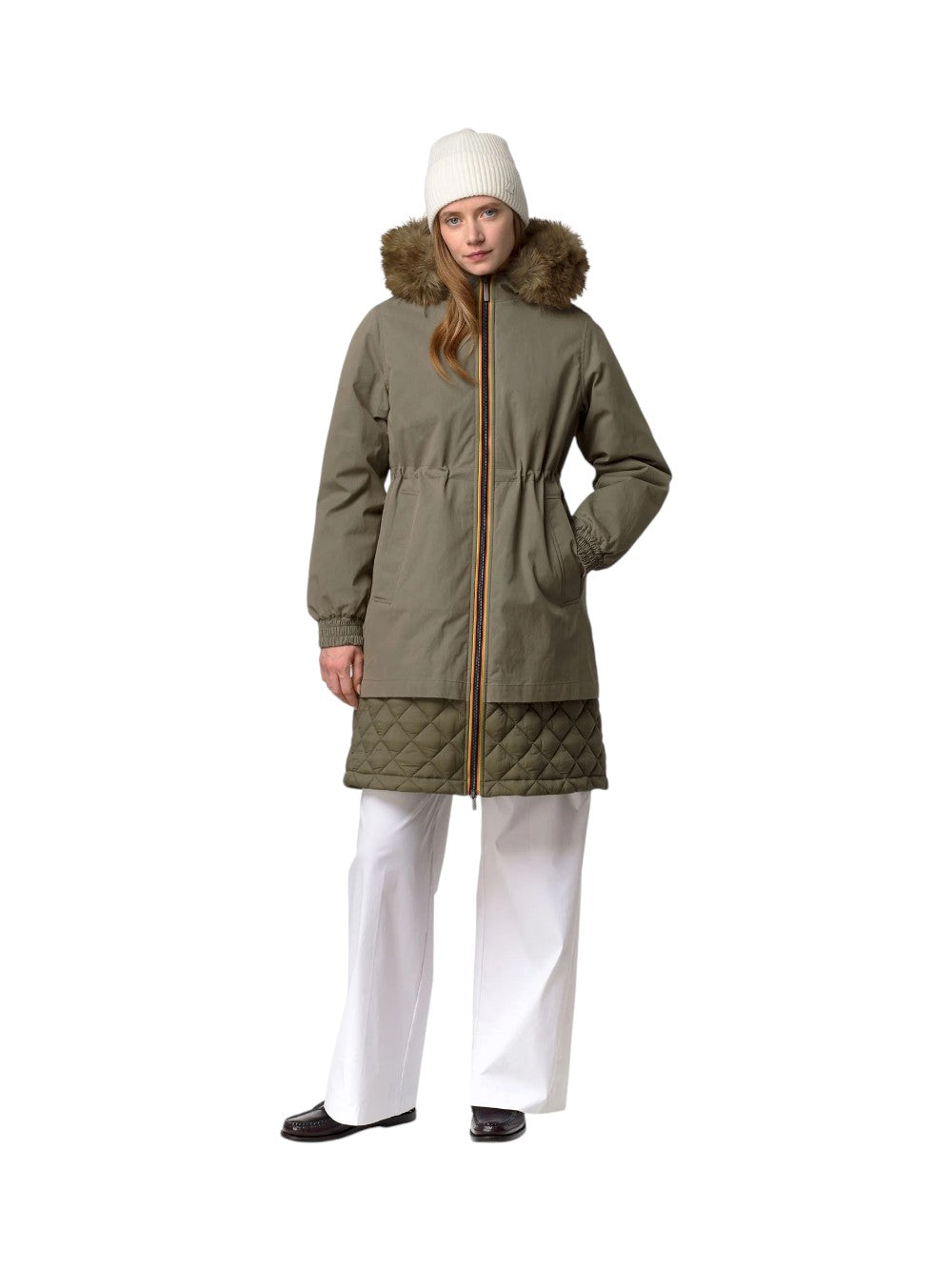 K-Way GIUBBINO Donna FOSCA WAX COTTON NYLON K6136HW DB8