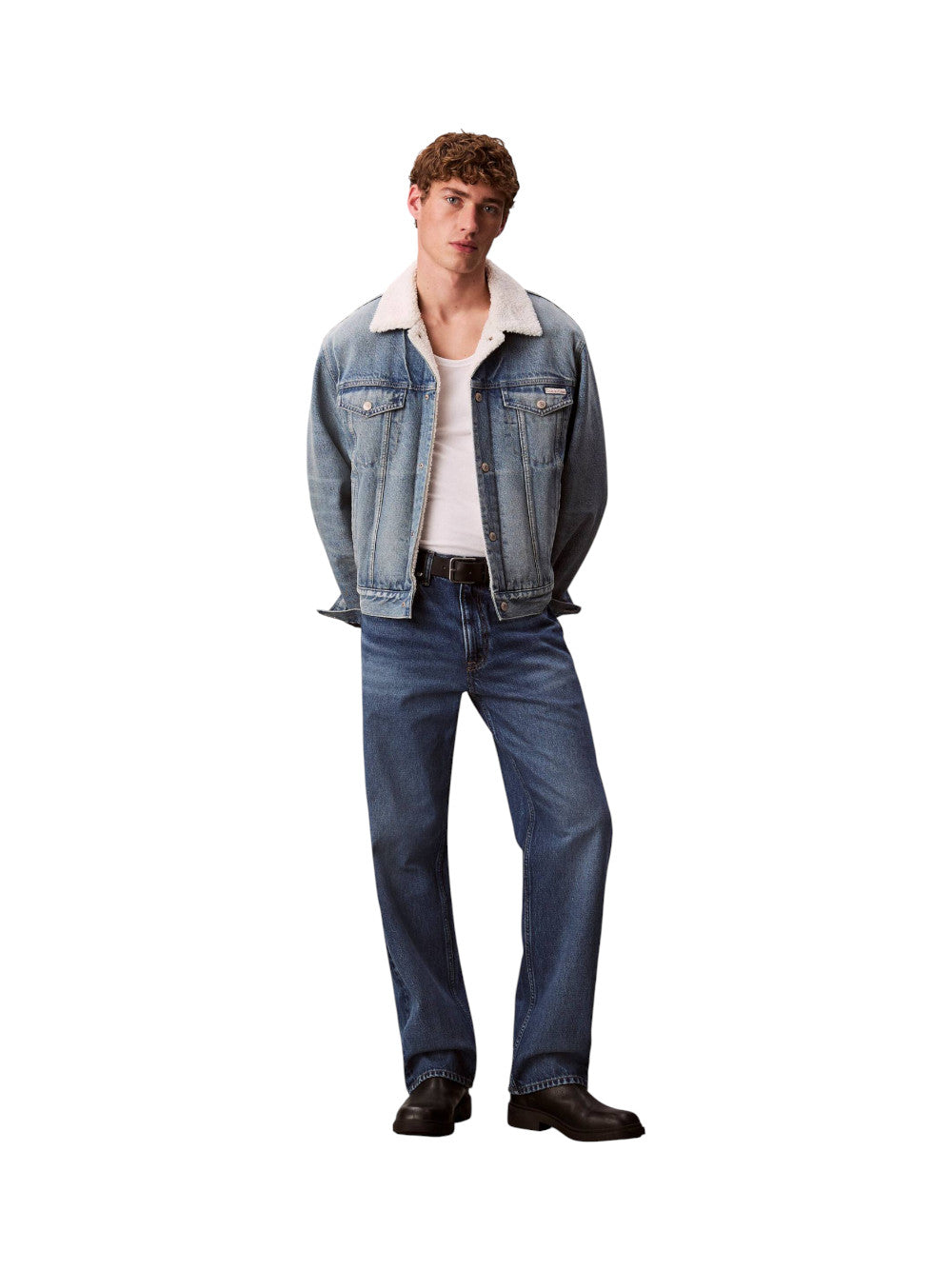 Calvin Klein Giubbino Uomo SHERPA TRUCKER LV04RD737G 01J