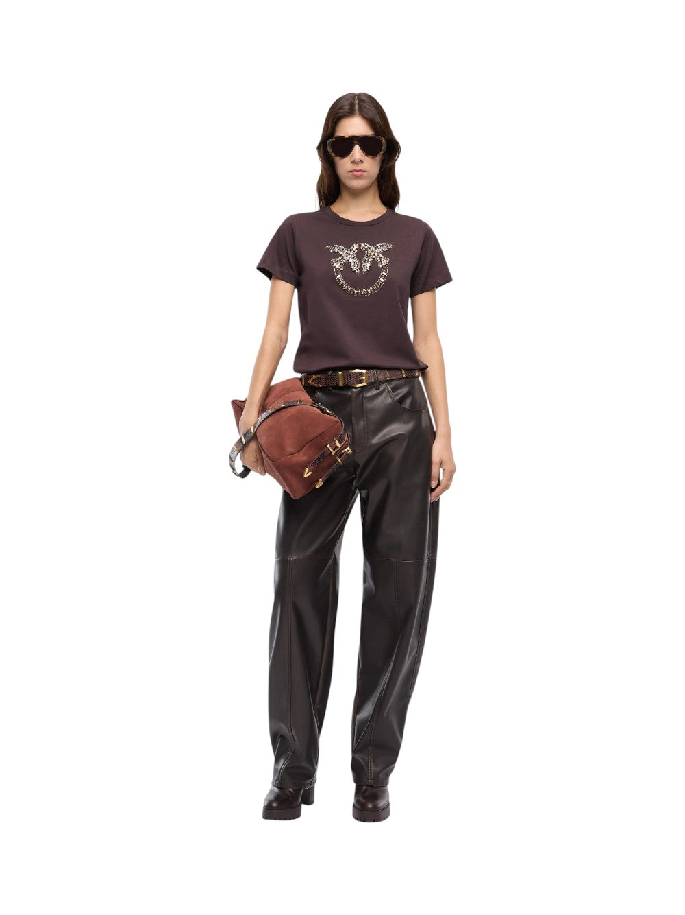 Pinko T-SHIRT Donna QUENTIN T-SHIRT JERSEY RICAMO 100535A3JP L72