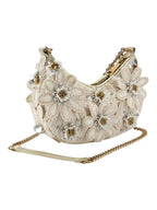 Kurt Geiger Borsa Donna Sm Chelsea Chain Hobo-Cream Comb-Fabric 4354645609 45