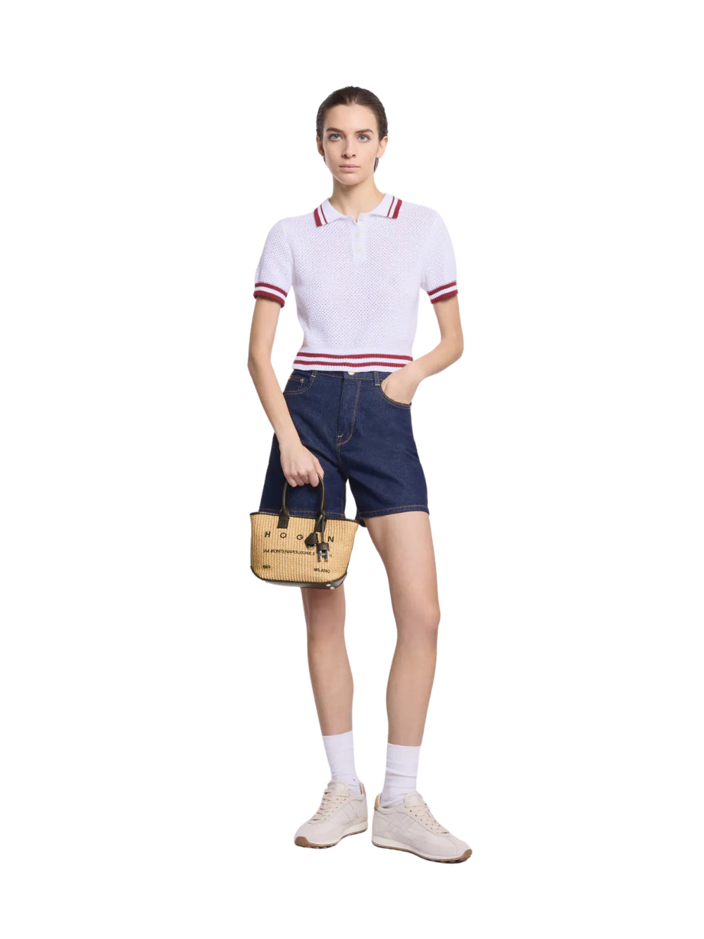 Hogan Borsa Donna ADDRESS SHOPPING MINI TESS. RAFIA KBW01TA5100UYI 7E06