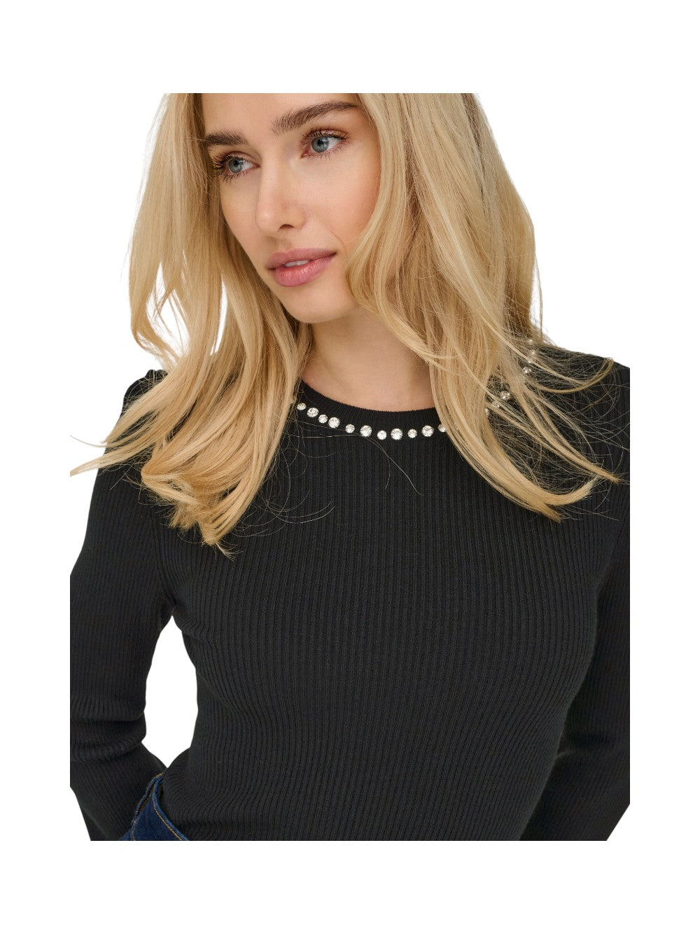 ONLY Maglia Donna ONLNATASCHA LS BLING O-NECK CC KNT 15350822