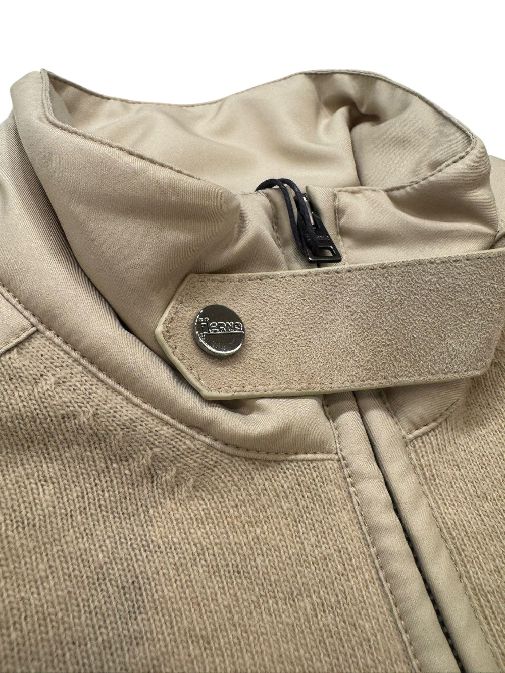 Herno Cardigan Uomo CARDIGAN IN MAGLIA CON DETTAGLI IN NAPPA MC000192U70261