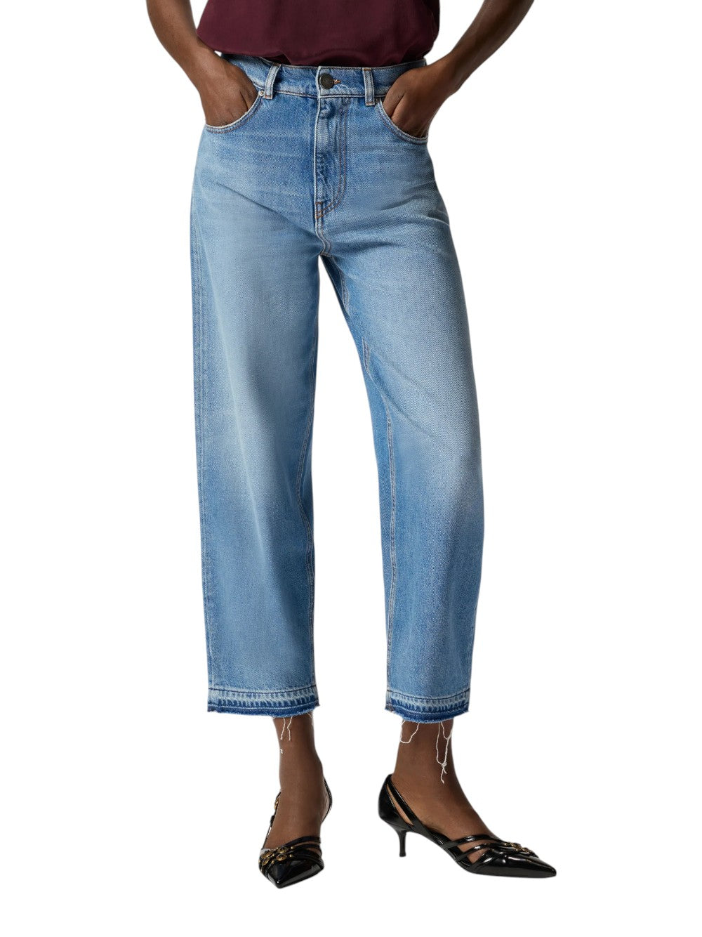Pinko Jeans Donna ESTELLE EGG DIRTY BLUE DENIM 103857A341PJF