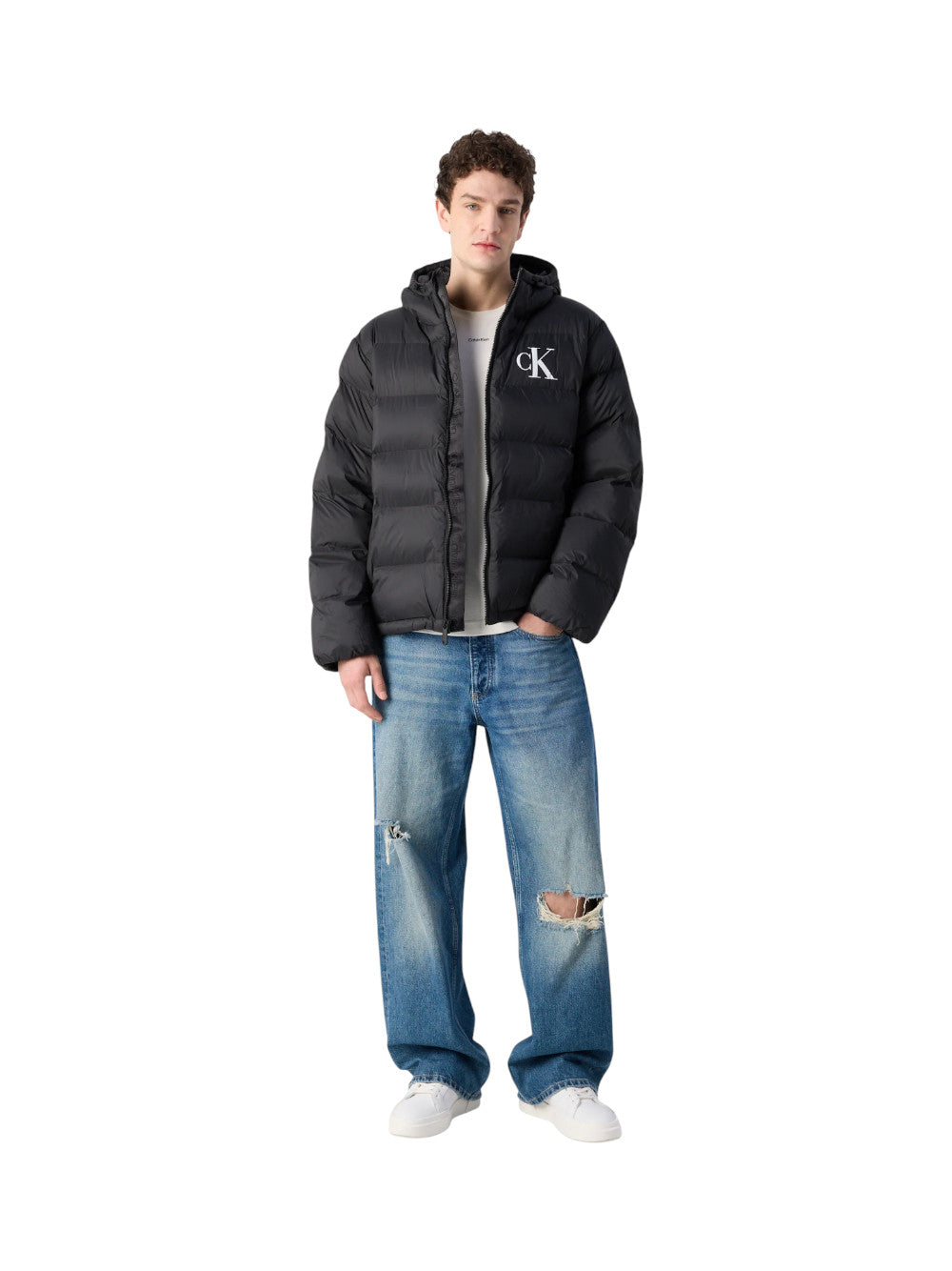 Calvin Klein Giubbino Uomo Nylon Monogram LV04RD528G