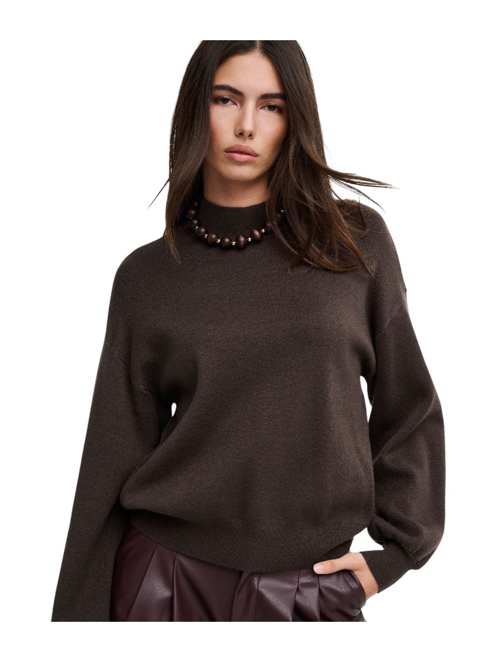 ONLY Maglia Donna ONLENYA 15302262 19-1109 TCX
