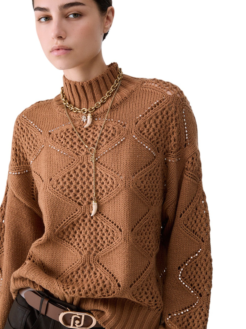 Liu Jo Maglia Donna LUPETTO CON RICAMO WF6287MA37R 81020