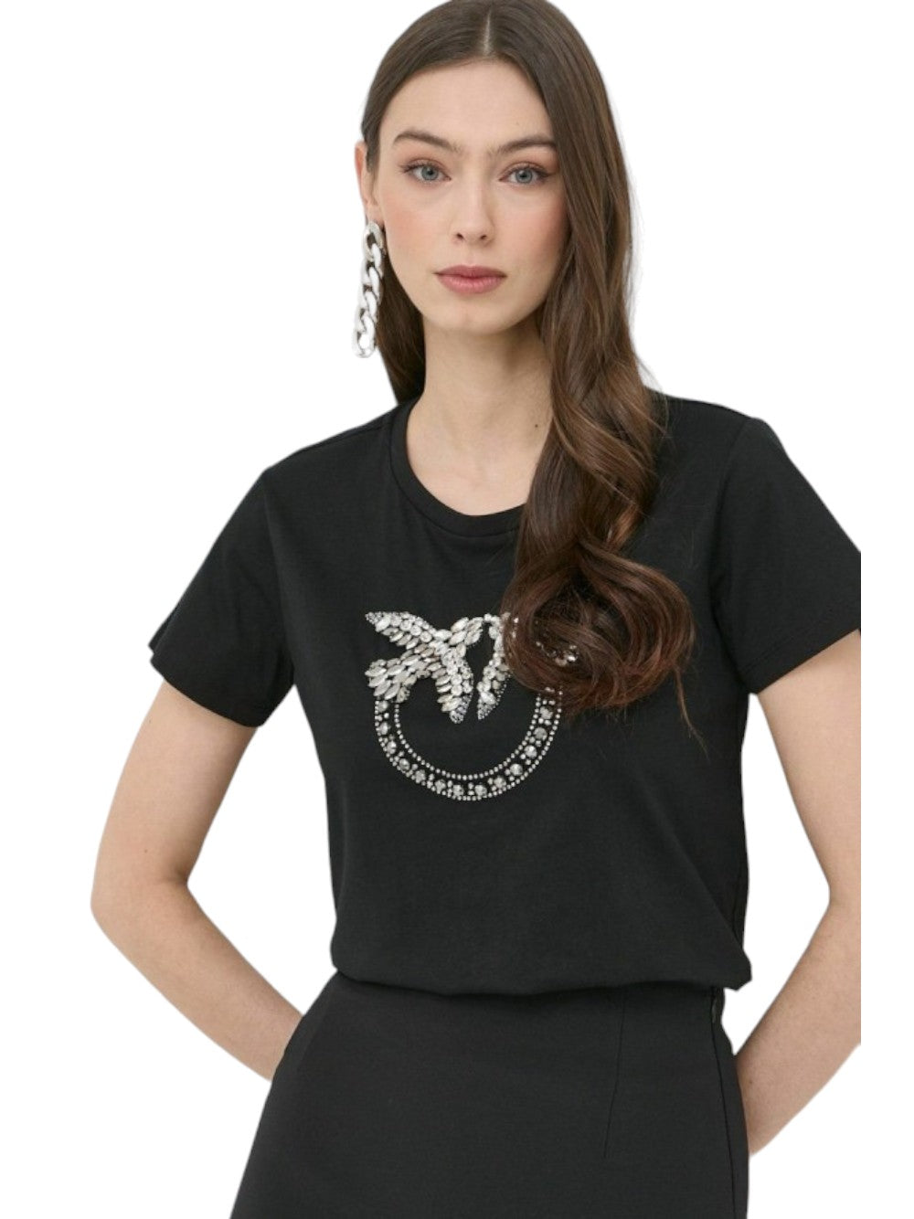 Pinko T-SHIRT Woman QUENTIN T-SHIRT JERSEY LOGO