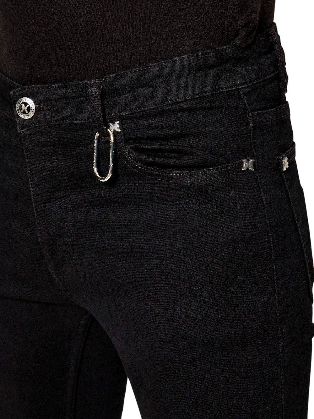 John Richmond Jeans Uomo LANDIS SLIM FIT UMA25348JE DENIM BLACK