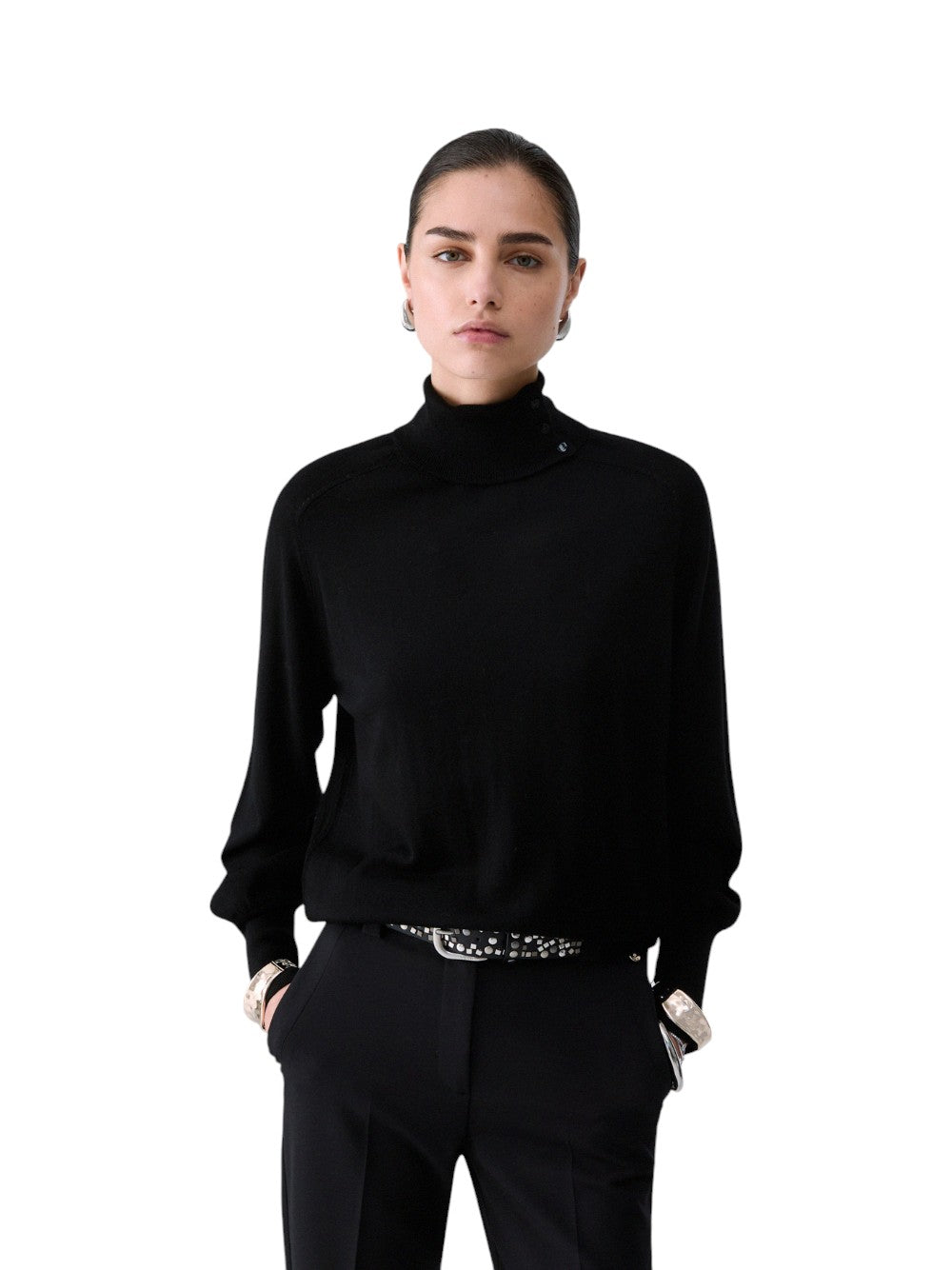Liu Jo Maglia Donna MAGLIA CHIUSA M/L C/BRACCIALE CF6039MA82O 22222
