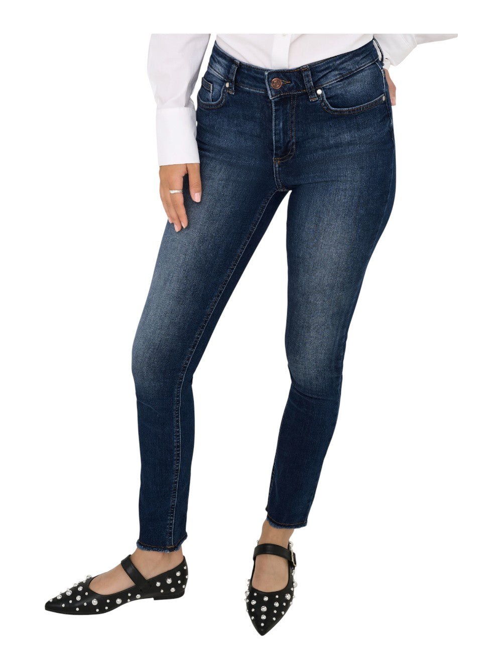 ONLY Jeans Donna ONLBLUSH MID SK ANK RW DNM REA082 NOOS 15326343