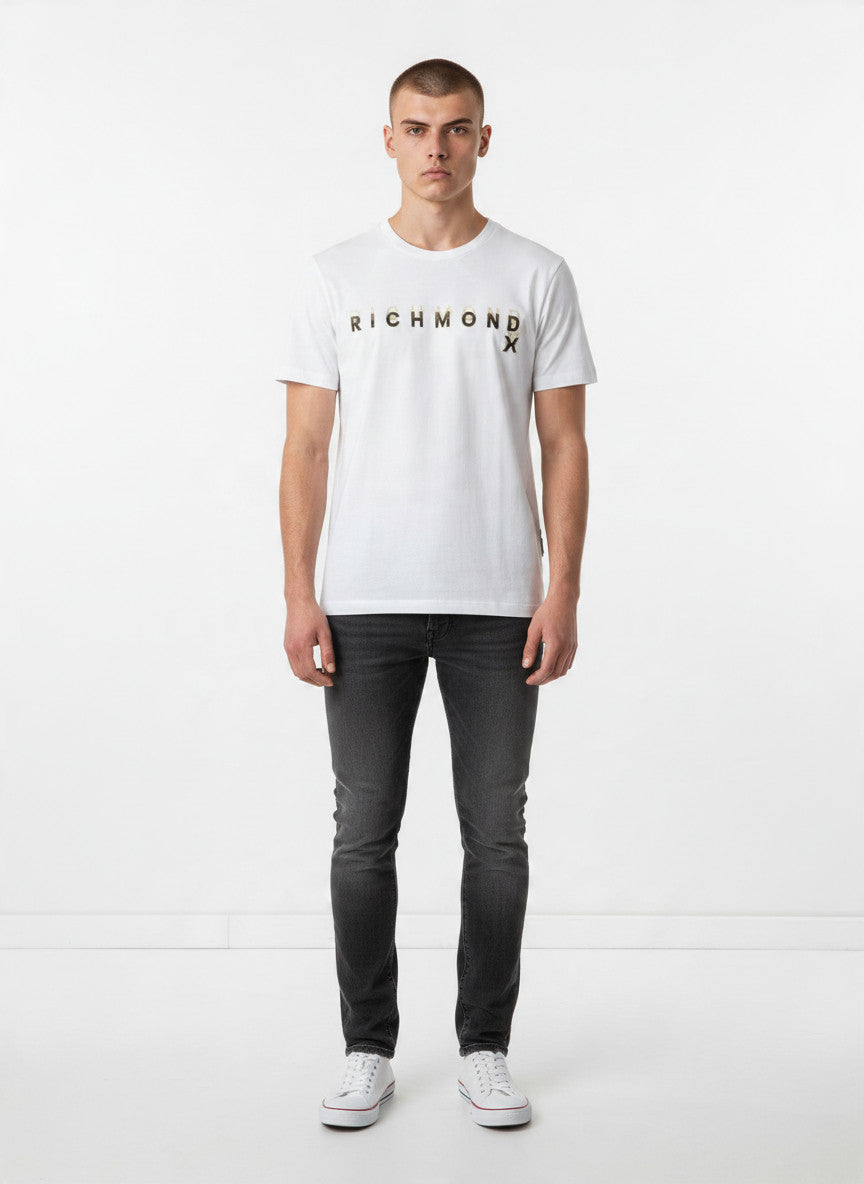 John Richmond T-SHIRT Uomo DERAB UMA26027TS WHITE