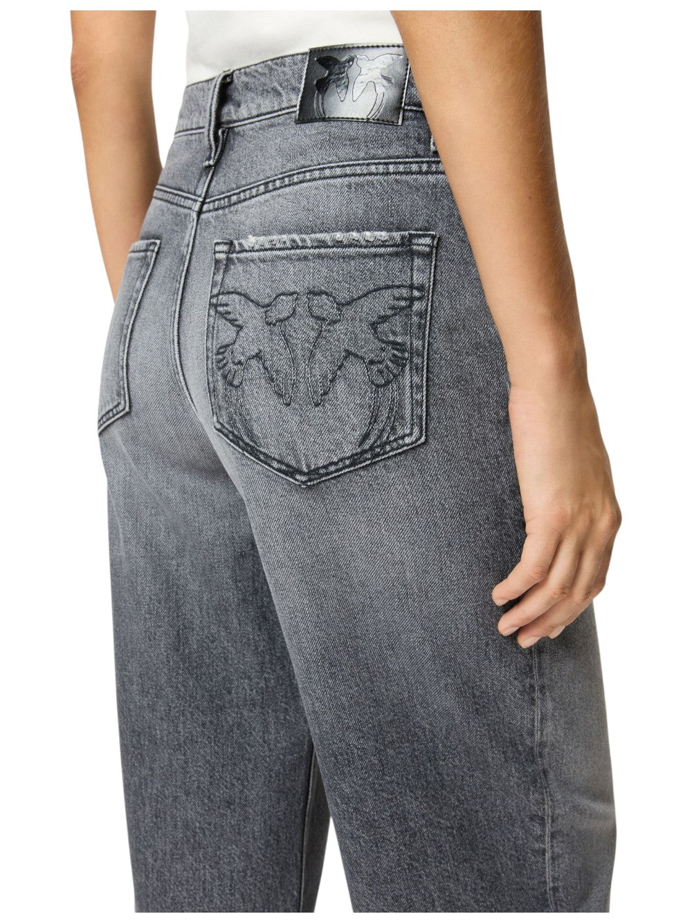 Pinko Jeans Donna ESTELLE EGG MOONLIGHT GRAY DEN 103857A2RY PJ9
