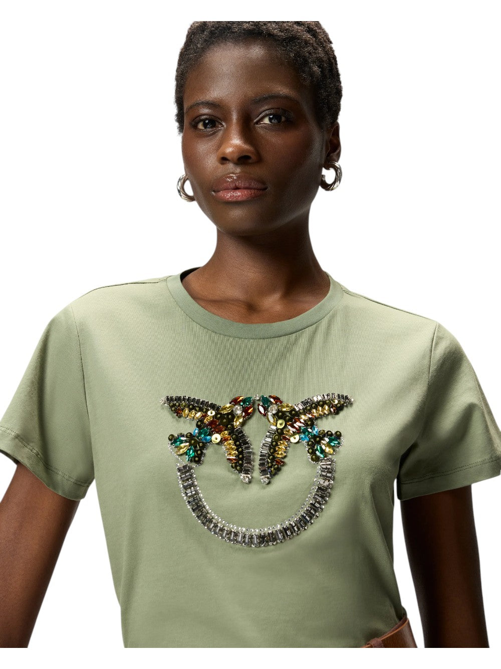 Pinko T-SHIRT Donna QUENTIN T-SHIRT JERSEY RICAMO 100535A33FU84