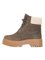 Timberland stivali Donna STONE STREET MID WARM LINED WATERPROOF BOOT DARK BROWN FULL GRAIN TB0A2PU6W011