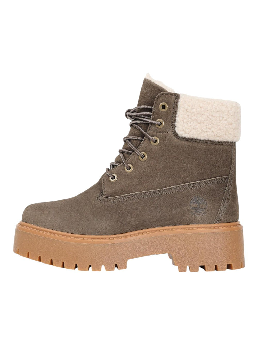 Timberland stivali Donna STONE STREET MID WARM LINED WATERPROOF BOOT DARK BROWN FULL GRAIN TB0A2PU6W011