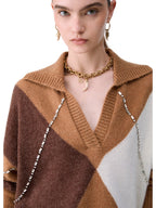Liu Jo Maglia Donna MAGLIA CHIUSA M/L ARGYLE WF6182MA15R L9516