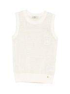 Herno Top Donna Canotta Traforata In Cotone Seta MG000233D721371001