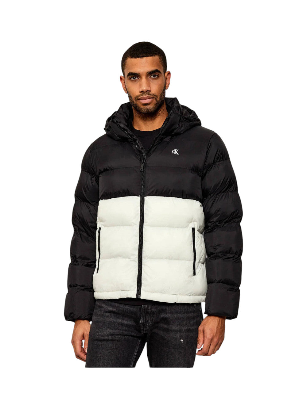 Calvin Klein Giubbino Uomo Nylon Color Bock LV04RD527G