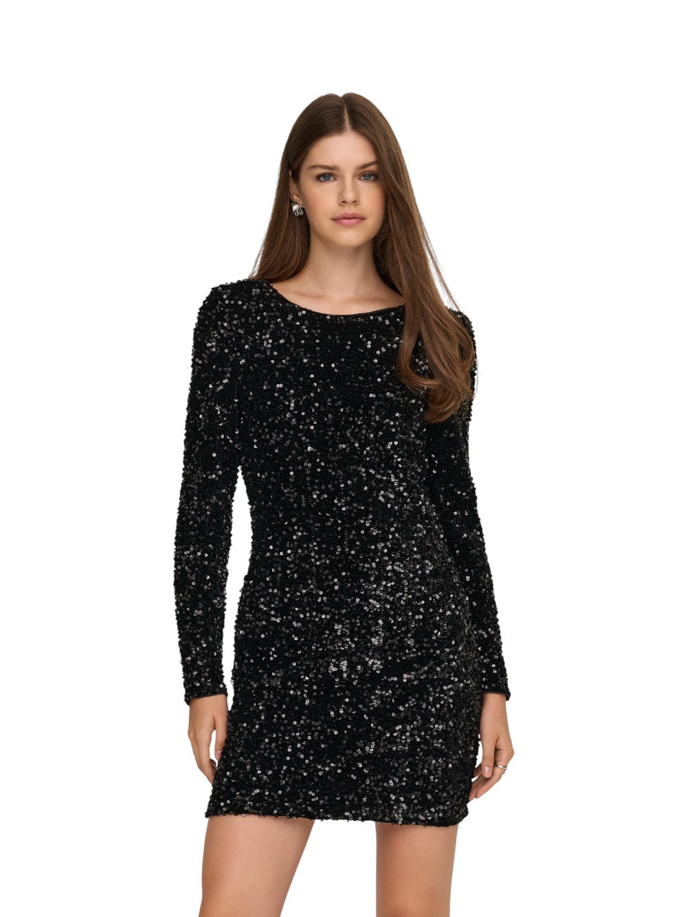 ONLY Abito Donna ONLCONFIDENCE L/S DEEP SEQUINS DRESSJRS. 15360167