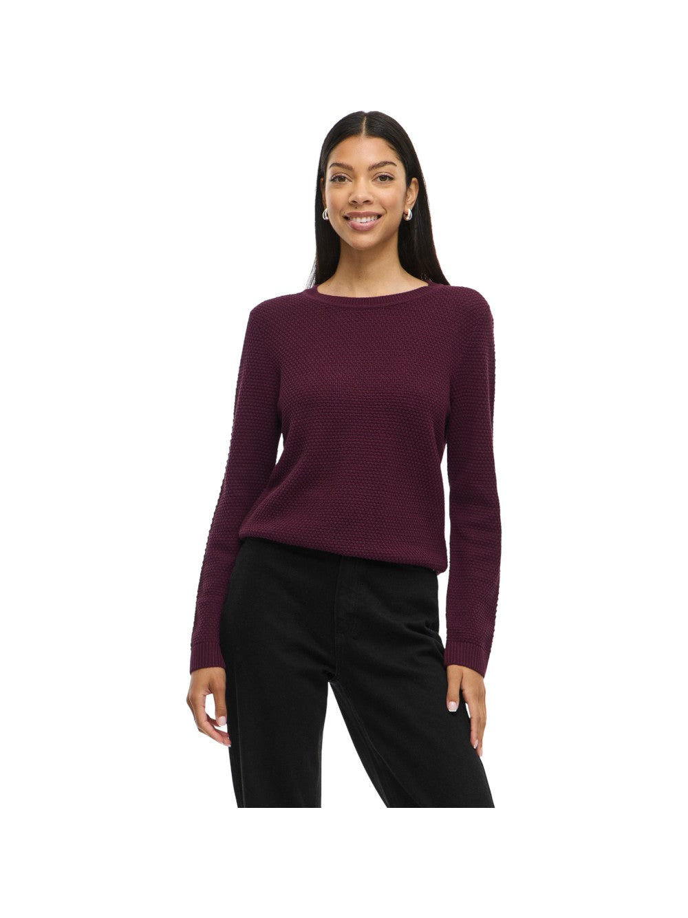VILA Maglia Donna VIDALO O-NECK L/S KNIT TOP- NOOS 14082767
