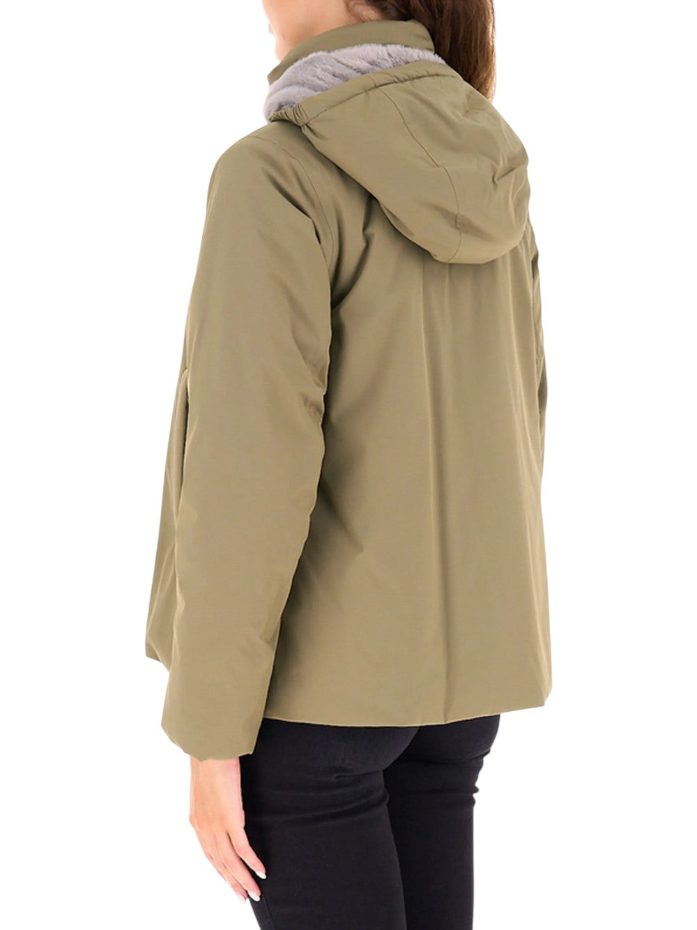 K-Way GIUBBINO Donna MARLETTE TWILL SOFT BEAVER K8144BW DC9