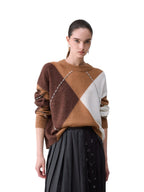 Liu Jo Maglia Donna MAGLIA CHIUSA M/L ARGYLE WF6184MA15R L9516