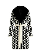 Yes London Cardigan Donna Cardigan Collo Volpe M/22VO