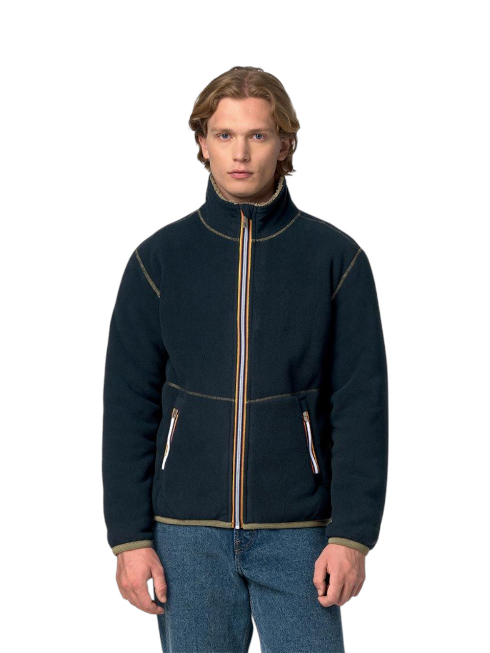 K-Way GIUBBINO Uomo PASCAL SHERPA POLAR DOUBLE K3132PW D07
