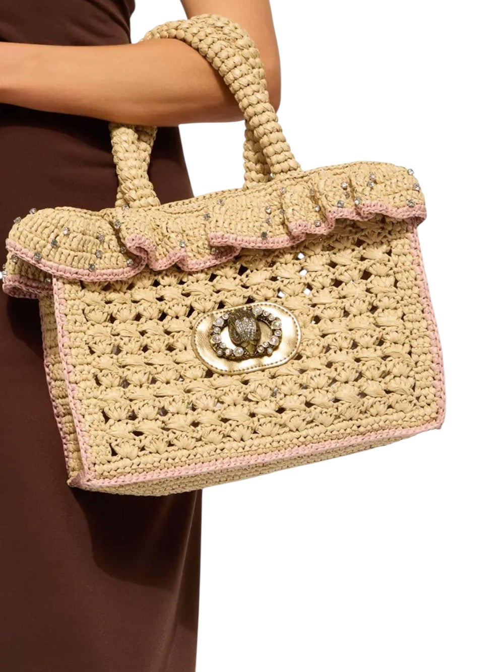 Kurt Geiger Borsa Donna Chelsea Ruffle Tote-Beige Oth-Others 5584749999 49