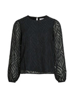 VILA Blusa Donna VIMIKA O-NECK L/S TOP - NOOS 14107406