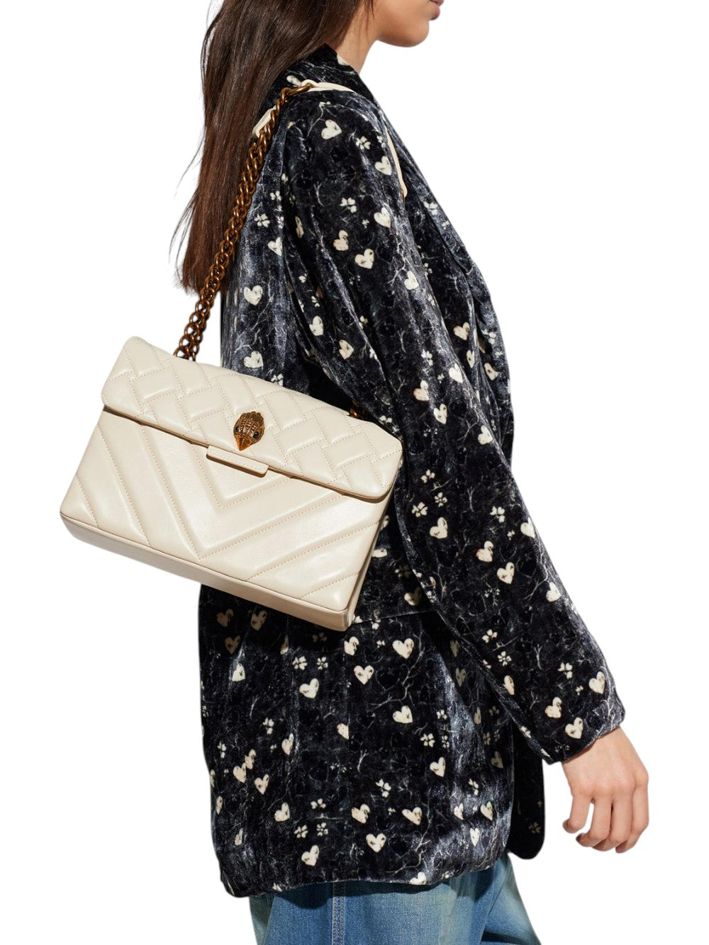 Kurt Geiger Borsa Donna Leather Kensington Bag-Bone-Leather 5021541109 41