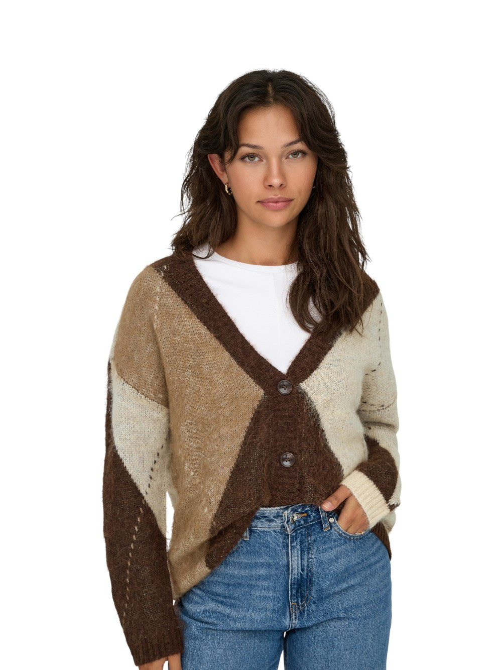 ONLY Cardigan Donna ONLNOEME JQ LS LIFE CARDI V-NECK KNT 15353228