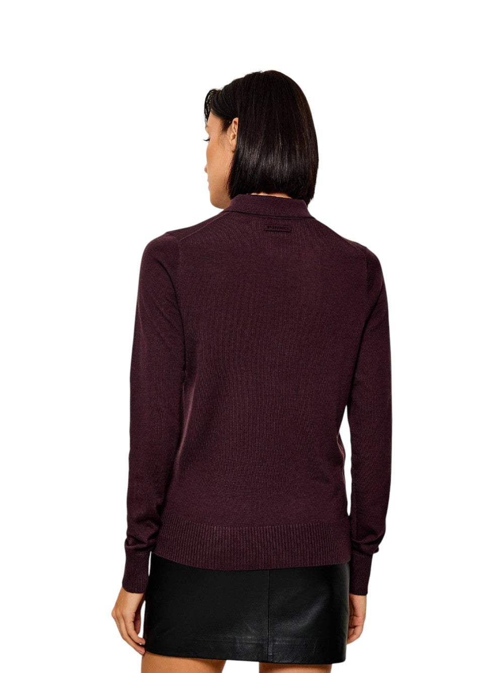Pinko Maglia Donna VADUZ POLO FINE PURE MERINO 107249A3FY W63