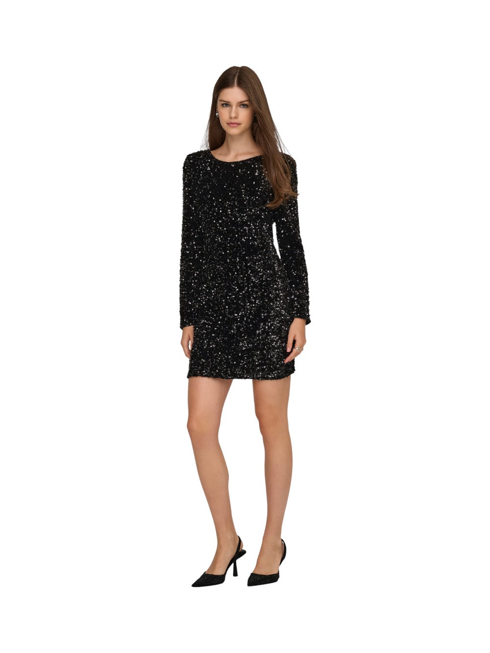 ONLY Abito Donna ONLCONFIDENCE L/S DEEP SEQUINS DRESSJRS. 15360167