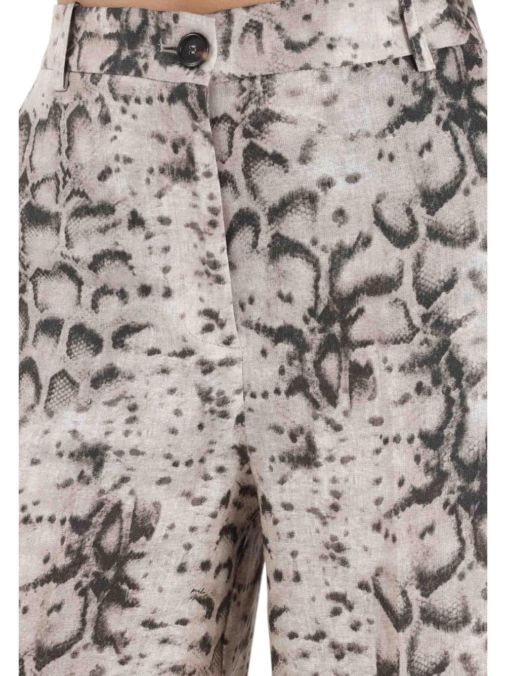 Pinko Pantalone Donna CATTOLICA BERMUDA TELA DI LINO 106870A3BLCZ9