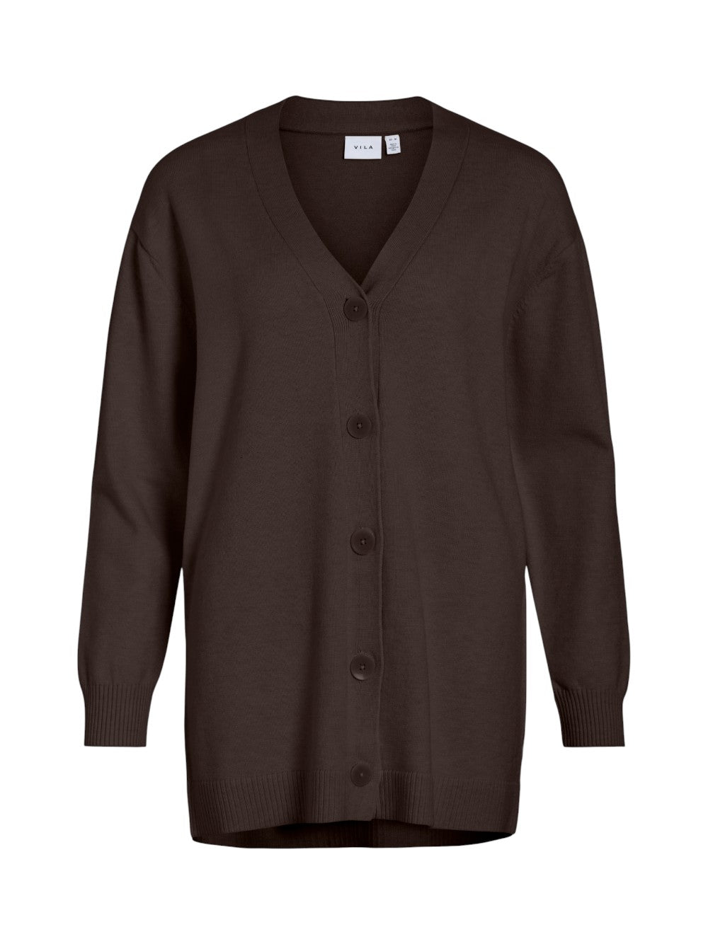 VILA Maglie Donna VIPOLLY L/S LONG BUTTON KNIT CARDIGAN/R 14109043